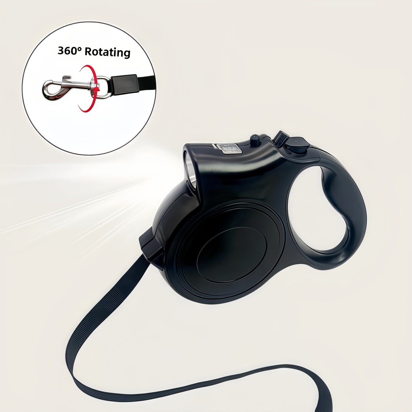 1pc Versatile 5M/16FT LED Retractable Dog Leash Illuminated Outdoor Pet Walking And Running Lead Adjustable Tractor Rope Design For Small And Medium-sized Dogs