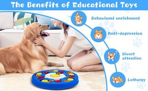 WINGPET 1pc Pet Puzzle Toy Slow Feeder Bowl For Dog & Cat, Interactive Dog Toy For Treats Training