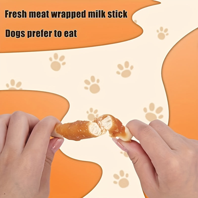 Set of Three (3*200G) 600G/21.1Oz Duck Jerky And Chicken And Cowhide Sticks, Along with Duck Jerky Dog Treats Suitable for Small, Medium, And Large Dogs. These Chewy Snacks Are Easy to Digest, Long-Lasting Dog Chews, Perfect