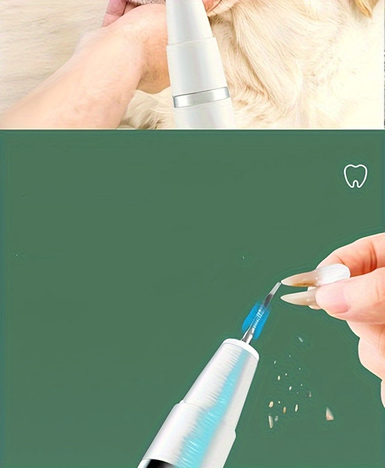 Pet Teeth Cleaning Kit With LED Light For Dogs, 5 Modes For Teeth Care To Remove Stains Calculus, Dog Toothbrush Plaque And Tartar Remover