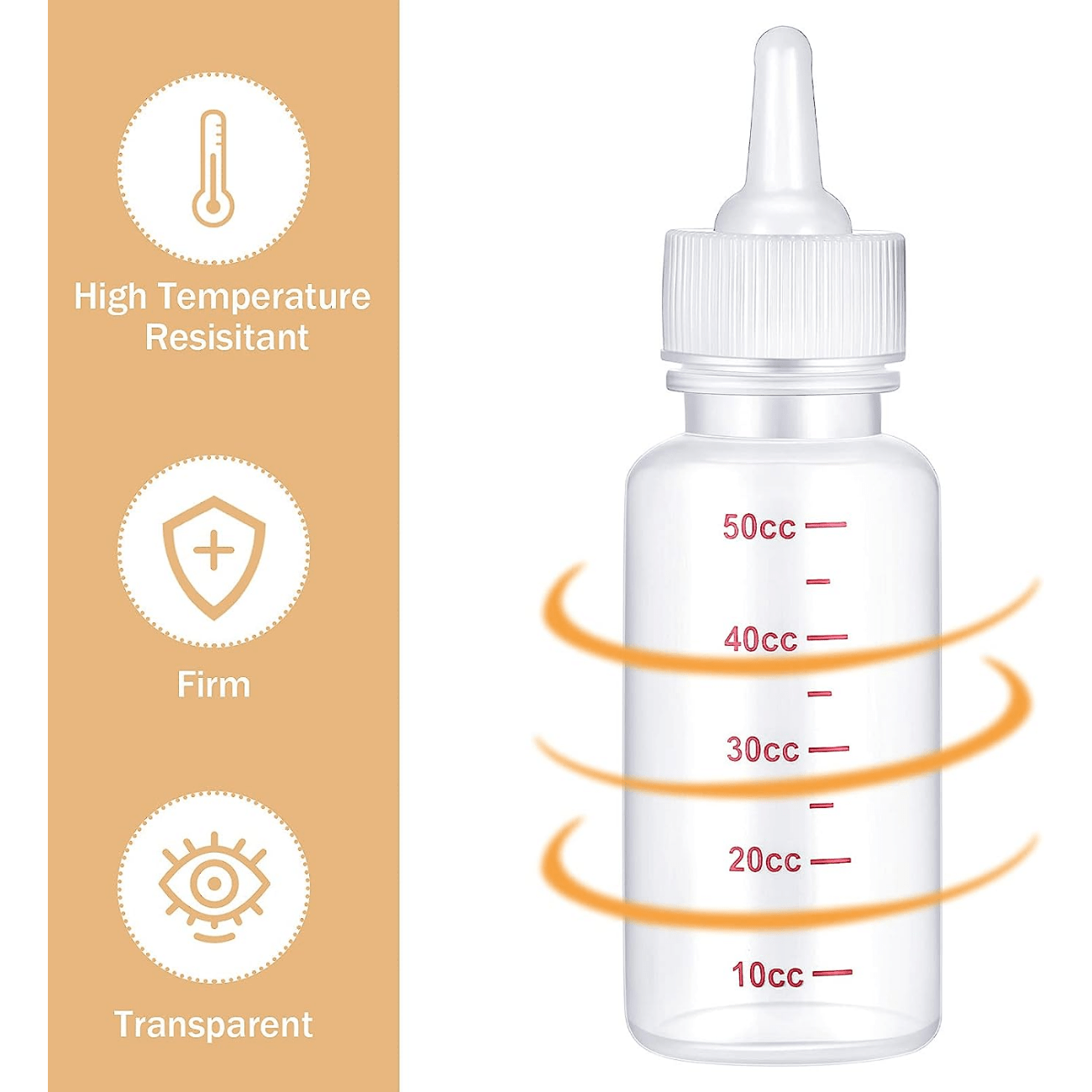 17pcs Pet Nursing Bottle Kit - 2 Bottles, 8 Pacifiers, 5 Syringes, 2 Brushes - Ideal For Feeding Puppies And Other Small Animals - Easy To Clean And Reuse