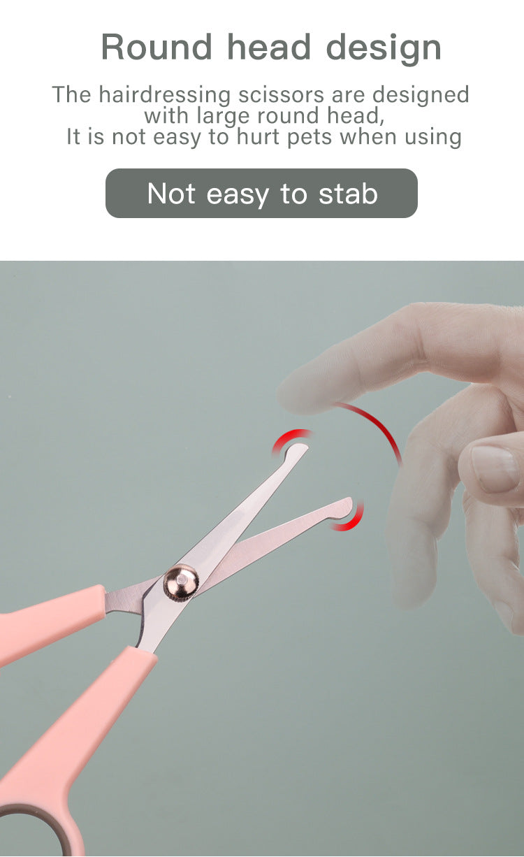 Premium Pet Grooming Scissors - Sharp, Durable, and Comfortable Professional Shears for Safe and Easy Dog and Cat Grooming - Ideal for Trimming, Clipping, and Shaping Fur