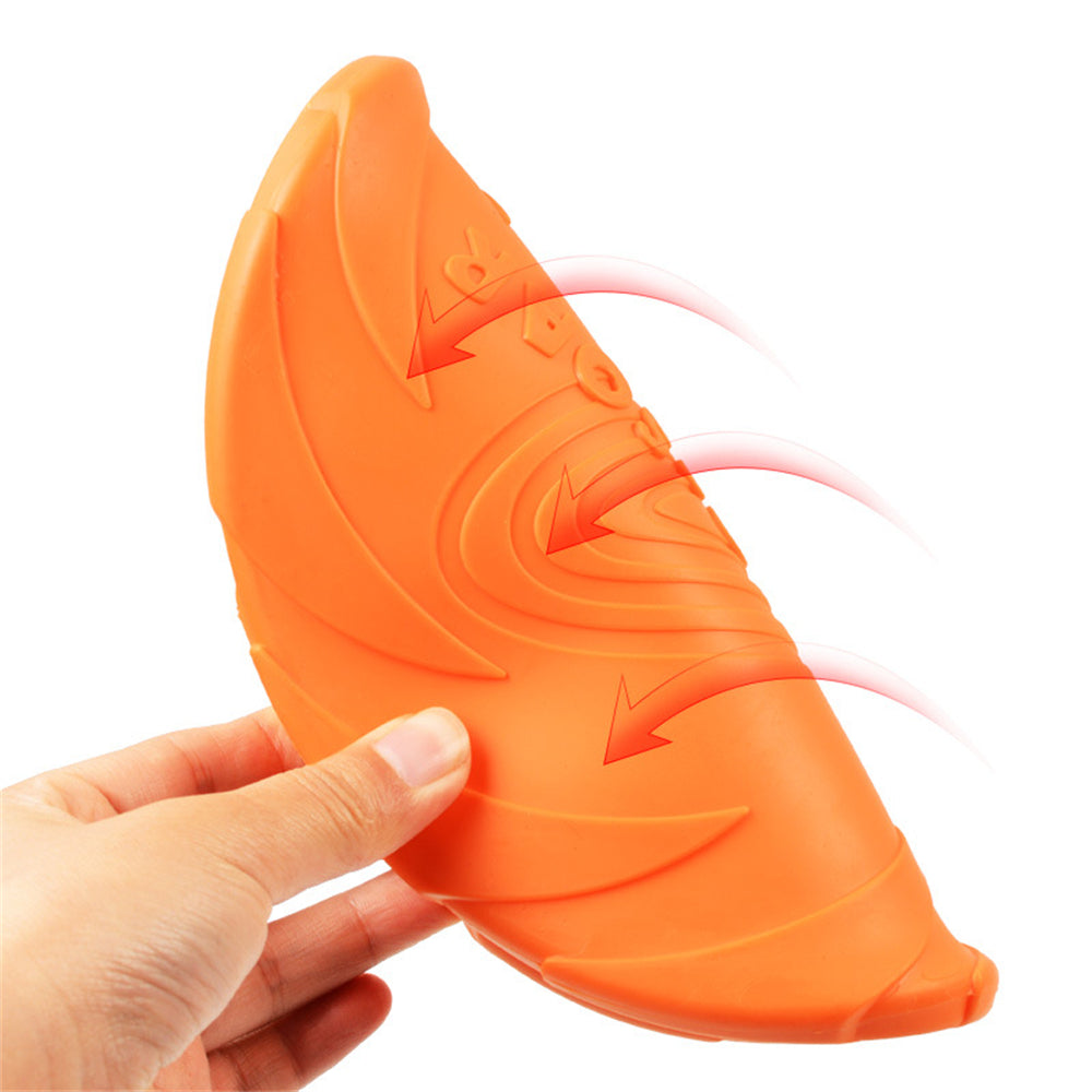 5.91/7.09/8.66inch Rubber Dog Flying Disc Pet Puppy Outdoor Sports Game Training Interactive Toy Bite Resistant Dogs Chew Flying Disc