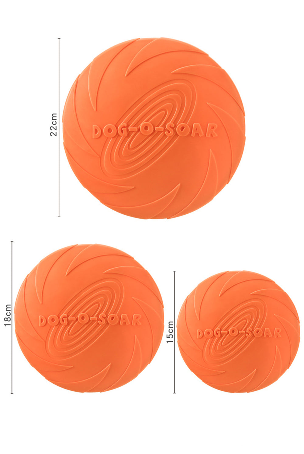5.91/7.09/8.66inch Rubber Dog Flying Disc Pet Puppy Outdoor Sports Game Training Interactive Toy Bite Resistant Dogs Chew Flying Disc