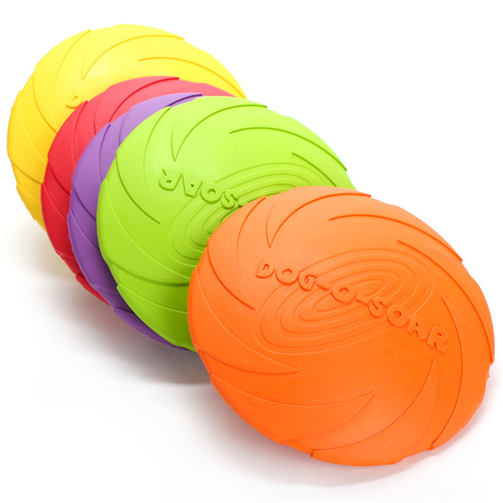 5.91/7.09/8.66inch Rubber Dog Flying Disc Pet Puppy Outdoor Sports Game Training Interactive Toy Bite Resistant Dogs Chew Flying Disc