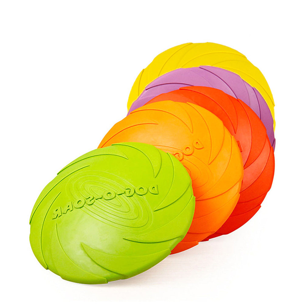 5.91/7.09/8.66inch Rubber Dog Flying Disc Pet Puppy Outdoor Sports Game Training Interactive Toy Bite Resistant Dogs Chew Flying Disc