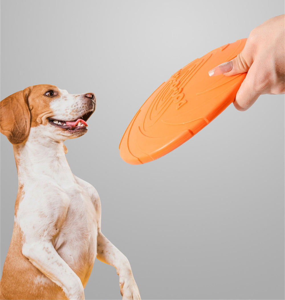 5.91/7.09/8.66inch Rubber Dog Flying Disc Pet Puppy Outdoor Sports Game Training Interactive Toy Bite Resistant Dogs Chew Flying Disc