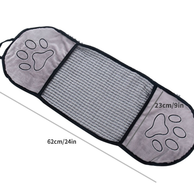 Pet Towel For Dog & Cat, Highly Absorbent Quick Dry Dog Bath Towel With Hand Pockets Design, Pet Cleaning Supplies
