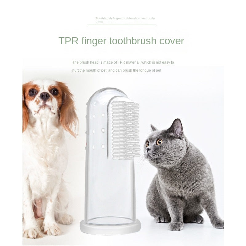 Beef/Vanilla Flavor Pet Tooth Care Set, Dog Toothpaste Dog Teeth Cleaning Brush With 2 Soft Finger Toothbrushes, Pet Oral Dental Care Supplies