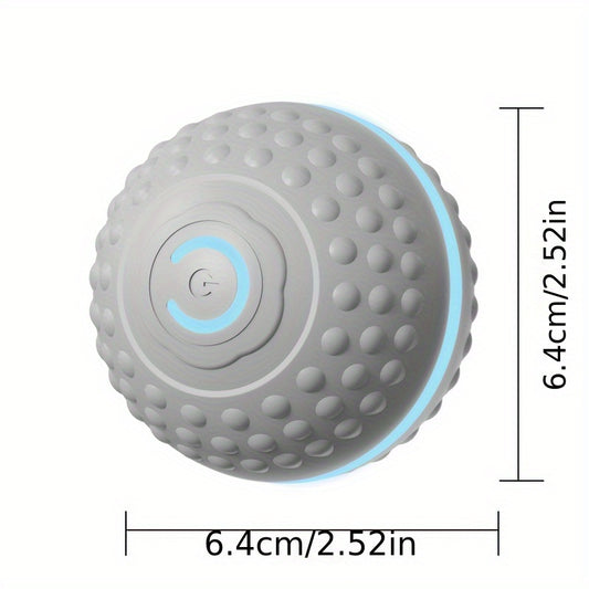 PounceEarth Large Dog Ball Toy - Bite-Resistant Durable Dog Ball with USB Rechargeable Battery, Interactive Polka Dot Design & Multiple Modes for All Breeds - Promotes Playful Engagement & Stimulates Curiosity, Dog Ball Toy,