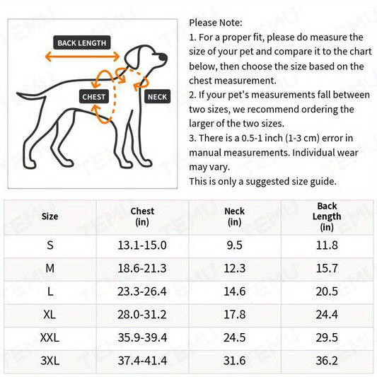 Reflective Waterproof Dog Raincoat with Hood - PU All-Weather Coat with Full Coverage, Easy Snap Closure & Reflective Trim, Comfortable & Dry Pet Jacket for Small, Medium, Large, Extra Large Dogs - Ideal for Rainy Days, Wet W