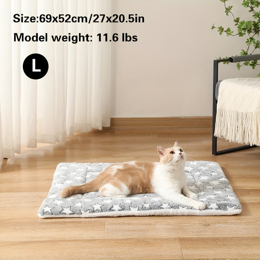 Quilted Luxury Dog Sleep Mat - Ultra-Soft & Warm, Washable for Autumn/Winter - Perfect Thickened Cushion for Pet Crates - Durable & Easy Care - Suitable for Small to Large Breeds