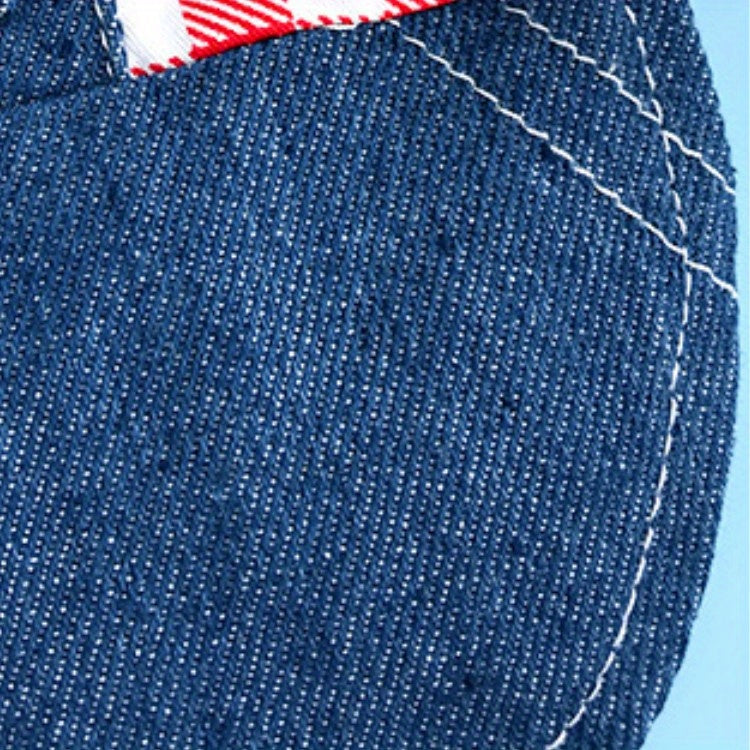Durable Canvas Plaid Denim 1pc Rabbit Harness with Leash - Perfect for Dwarf Rabbits & Young Guinea Pigs - Stylish Pet Traction Rope Accessory