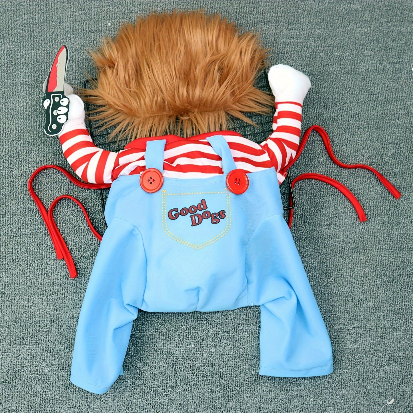 Spooky Pet Costumes for Medium & Large Dogs - Polyester Pullover Horror Theme Outfits for Christmas & Halloween - Woven, Easy to Wear, and Fun!