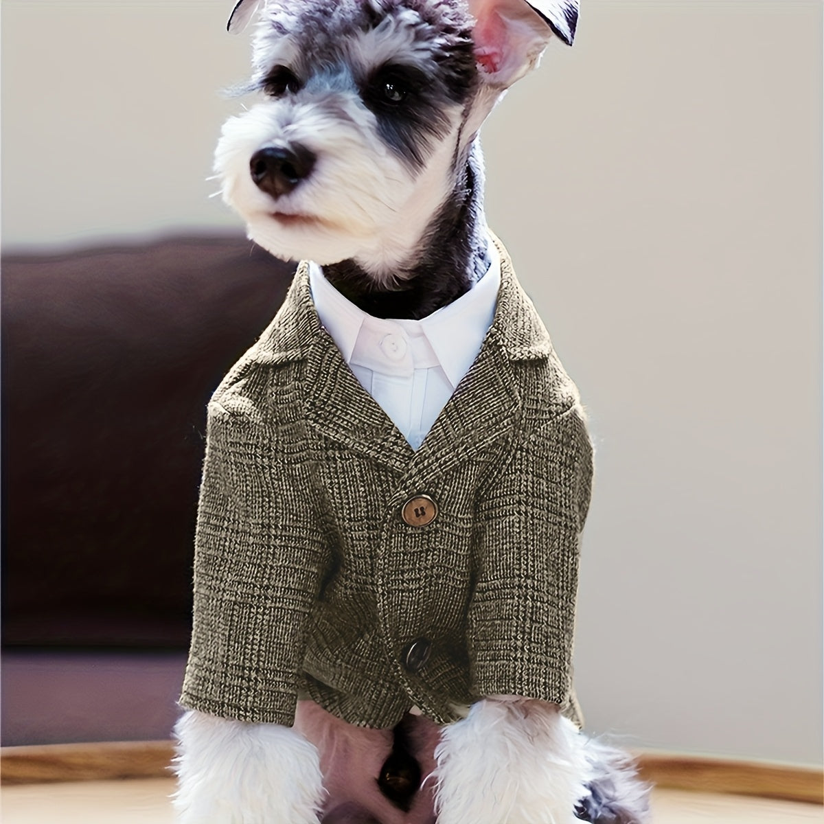 1pc Plaid Print Pet Suit Jacket - Stylish, Comfortable, Ideal for Wedding, Formal Events, and Christmas Gifts for Dog and Cat