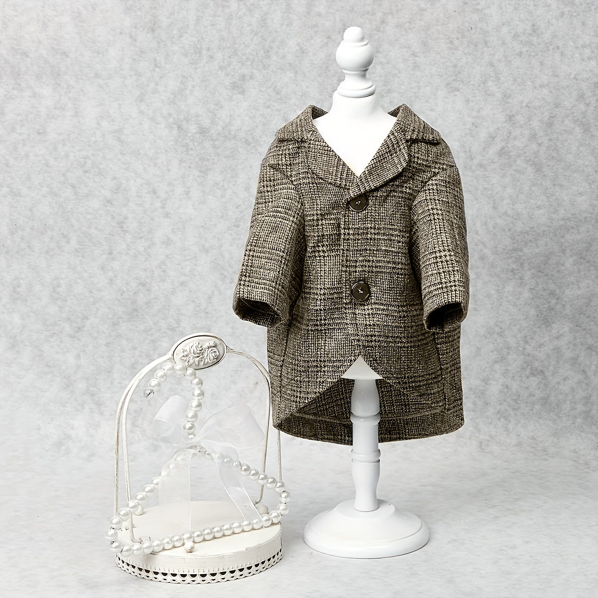 1pc Plaid Print Pet Suit Jacket - Stylish, Comfortable, Ideal for Wedding, Formal Events, and Christmas Gifts for Dog and Cat