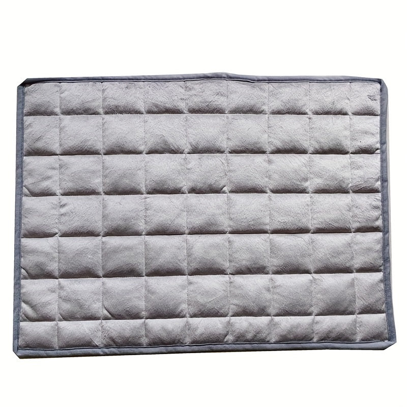 1pc Cozy Plush Cat Bed Mat - Thick, Self-Heating, Non-Slip, Soft Kennel Pad for Pet Sleeping - Orthopedic Support, Easy Cleaning, and Durable Pet Bed for Cats and Small Dogs