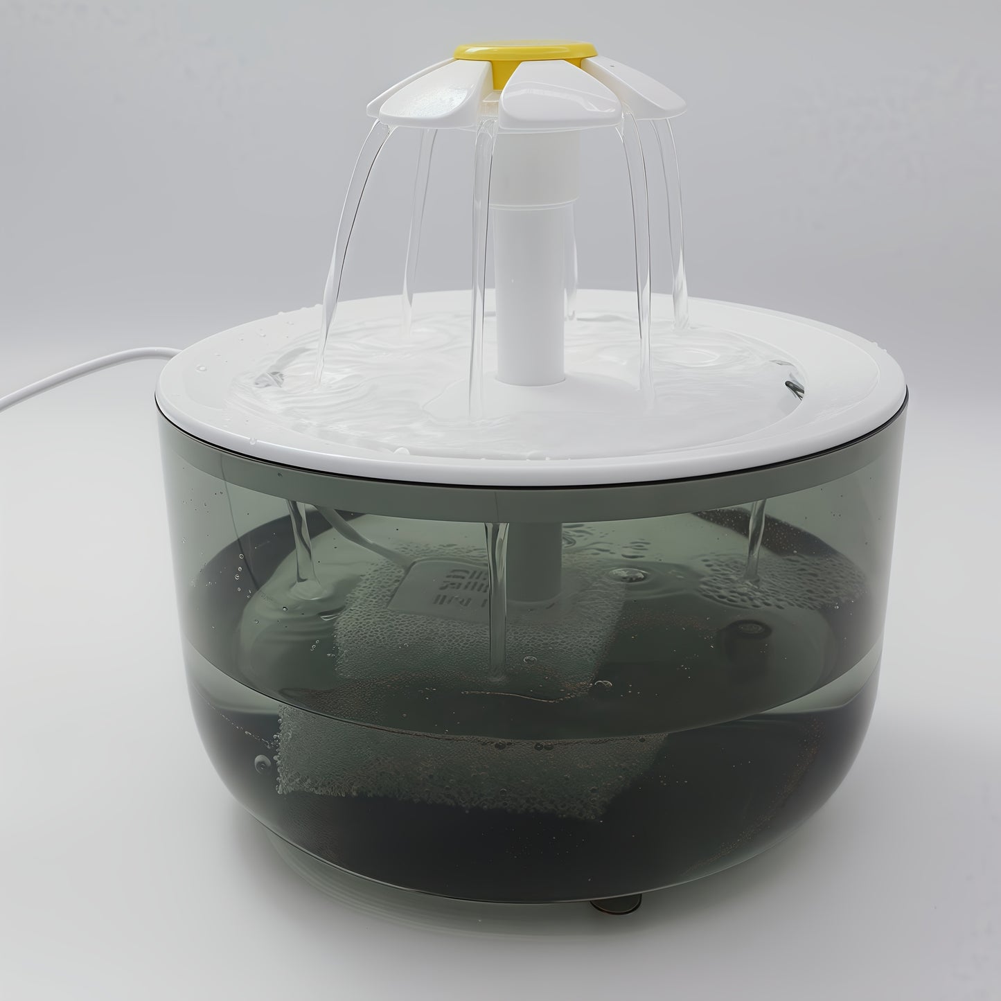 Cats and dogs pet new fountain flower water dispenser automatic cat water dispenser dog water dispenser food grade PP material, quiet operation, USB powered, safe and secure, suitable for cats and dogs large capacity Hallowee