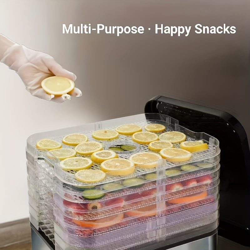 8-layer Food Dehydrator 400W Household Food Dryer, Dried Meat And Fruit Dryer, Used for Dried Meat, Fruit, Vanilla, Vegetables, Pet Snacks, Etc. Electric Food Fresher, 72-hour Timing, Adjustable Temperature And Wind Force, St