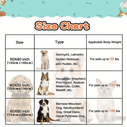 1pc Washable Flannel Paw Print Dog Blanket, Soft Pet Mat Cover for Dog Nest Cage Bed