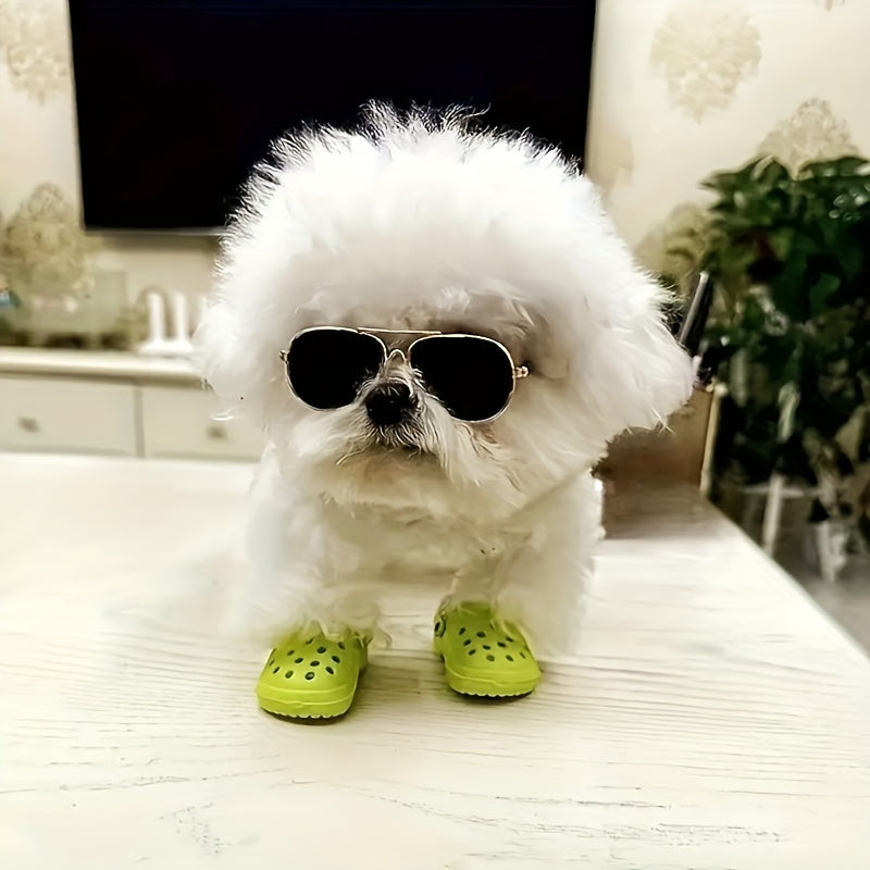 2pcs/set Breathable And Comfortable Pet Shoes - Perfect Gift For Your Cute Puppy - Candy Color Doggy Boots For Summer