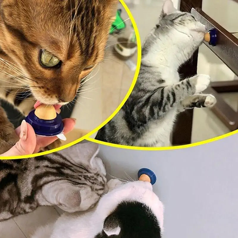 1Pcs Catnip Sugar Cats Snacks Licking Candy Nutrition Energy Ball Toys for Cat Kitten Playing Pet Cat Products