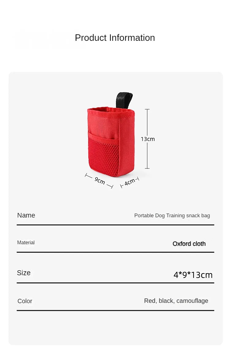 Pet Dog Training Snack Bait Pet Feed Bag Pet Snack Bag Portable Waist Bag for Outdoor Walking Dog Training Dog Food Bag Oxford