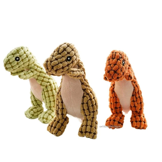 Pet Toys Animals Shape Bite Resistant Squeaky Toys Teeth Grinding Plush Dog Toy for Small Large Puppy Pets Training Accessories