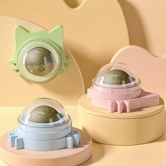 Catnip Balls Funny Lickable Cat Snack Catnip Balls Kitten Playing Chewing Cleaning Teeth Toy For pet supplies Small Medium Cats