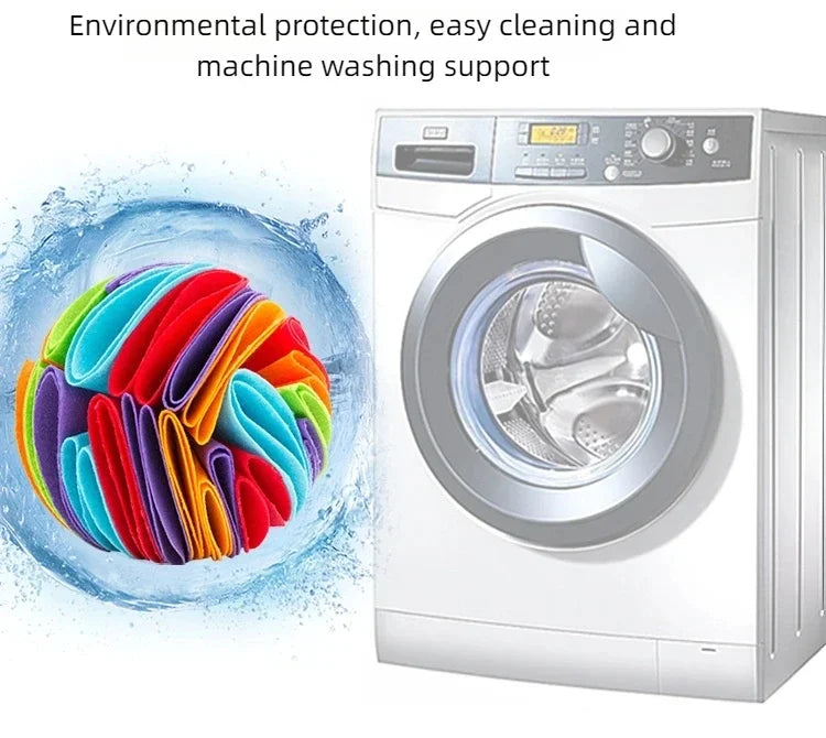 Dog Snuffle Ball Mat Sniffing Training Food Nose Blanket Detachable Slow Feeding Pads Puzzle Toy for Puppy Cats Pet Supplies