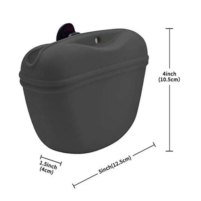 Hot-selling Pet Silicone Dog Food Bag Portable Dog Training Snack Bag Training Snack Bags Dogs Training Fanny Pack Pet Supplies