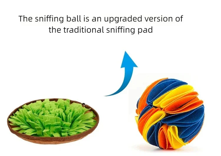 Dog Snuffle Ball Mat Sniffing Training Food Nose Blanket Detachable Slow Feeding Pads Puzzle Toy for Puppy Cats Pet Supplies