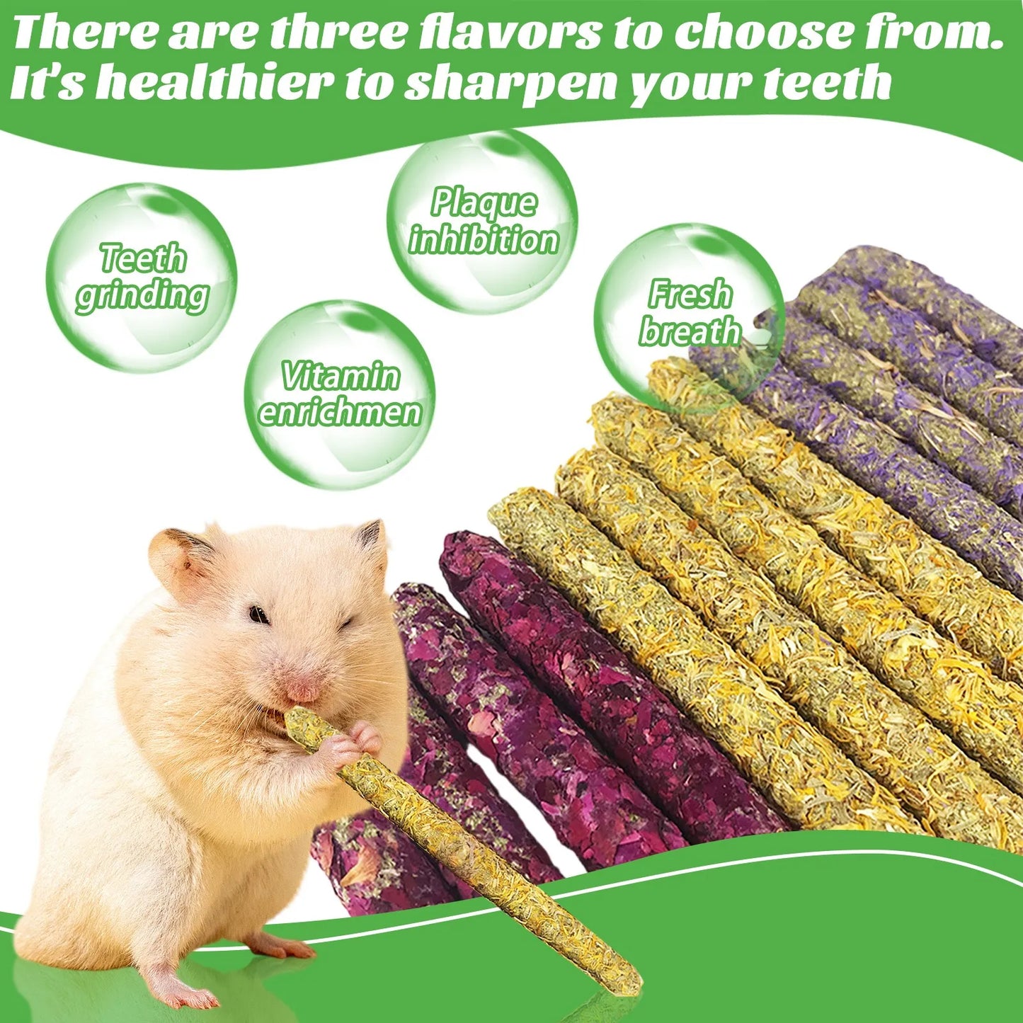 Rabbit Snacks Petal Grass Snacks And Grinding Teeth Sticks Teeth Grinding Toys Teeth Grinding Sticks Rabbit Hamster Toys Snacks