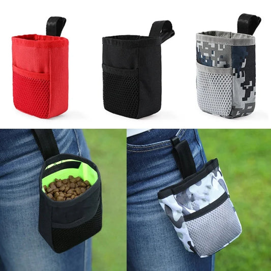 Pet Dog Training Snack Bait Pet Feed Bag Pet Snack Bag Portable Waist Bag for Outdoor Walking Dog Training Dog Food Bag Oxford