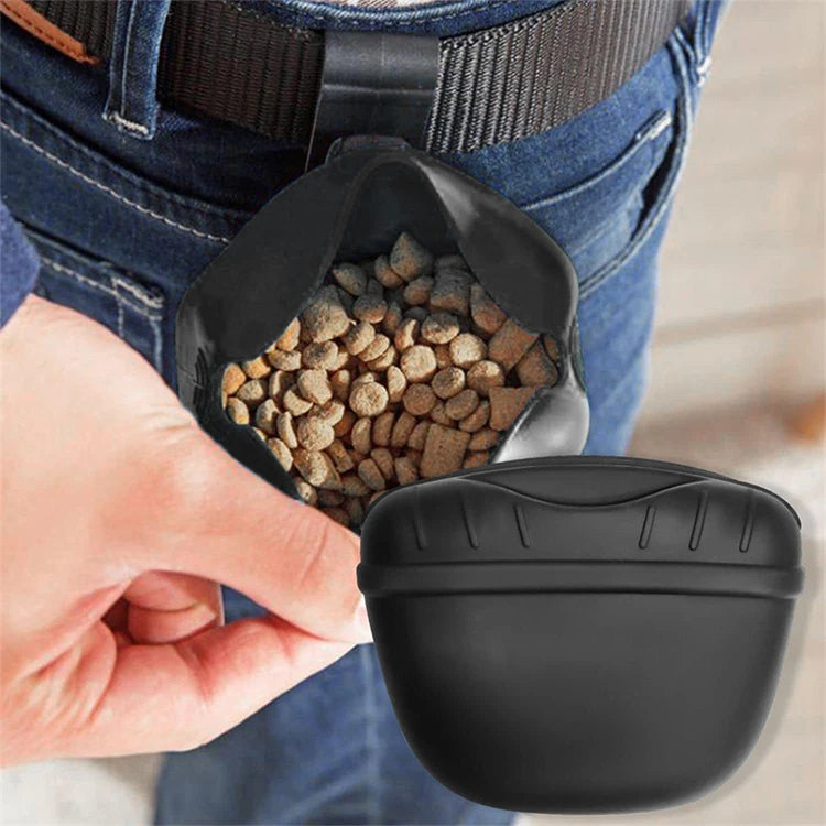 Hot-selling Pet Silicone Dog Food Bag Portable Dog Training Snack Bag Training Snack Bags Dogs Training Fanny Pack Pet Supplies