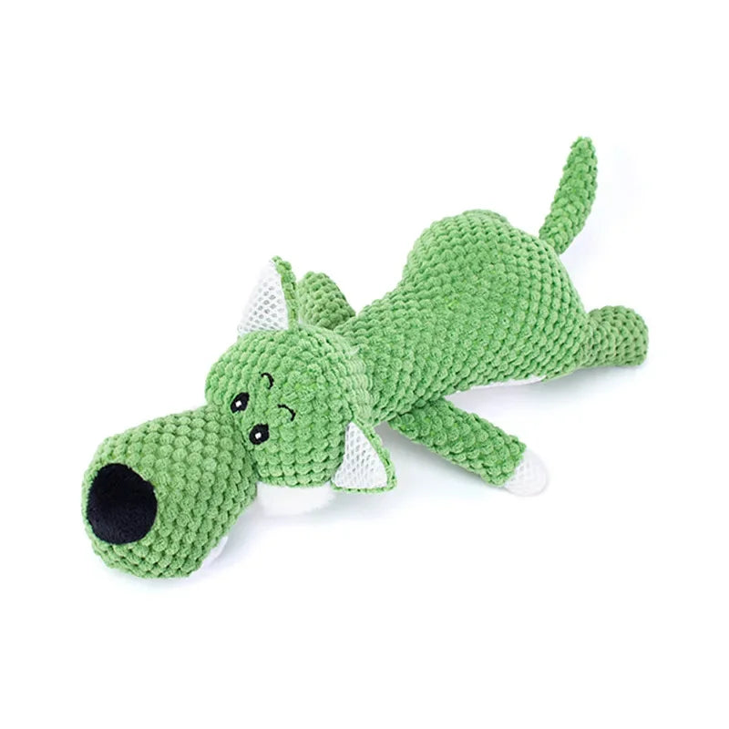 Plush Cartoon Puppy Dog Toys Pet Chew Squeak Toys for Small Dogs Teeth Grinding Soothing Environmentally Friendly Safe Pet Toys