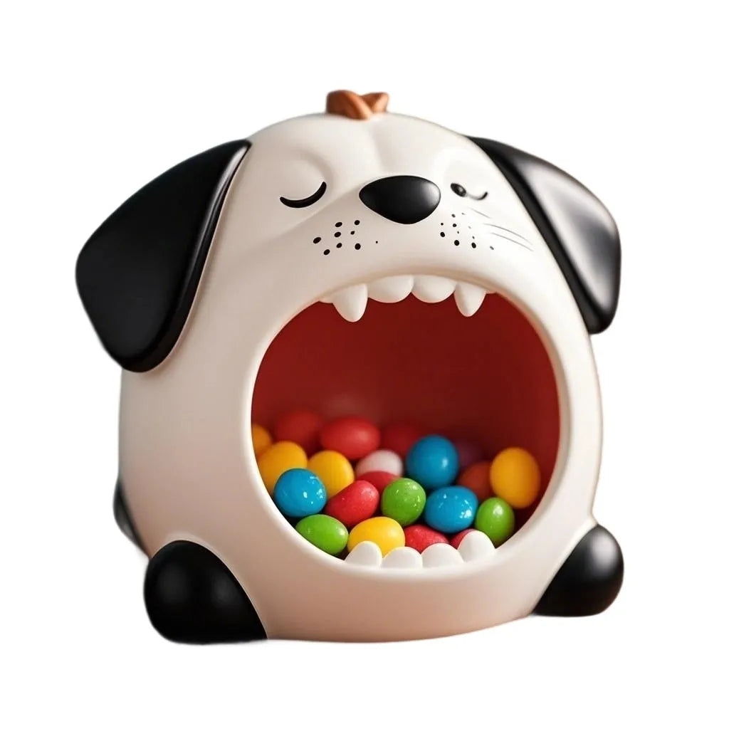 Pet Statue Snack Storage Container Cartoon Resin Desktop Storage Ornaments Household Storage Holder Decoration Supplies Gifts