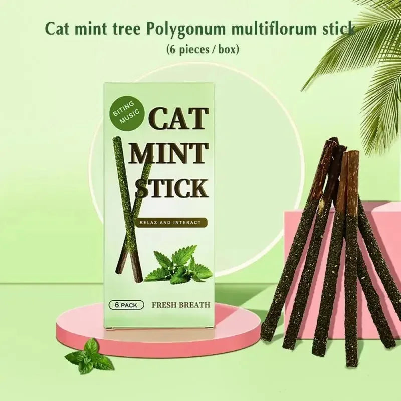 1-3pcs Natural Catnip Pet Cat Molar Toothpaste Stick Cat Snacks Sticks Pet Cleaning Teeth Cat Toys Silver Vine Pet Toy