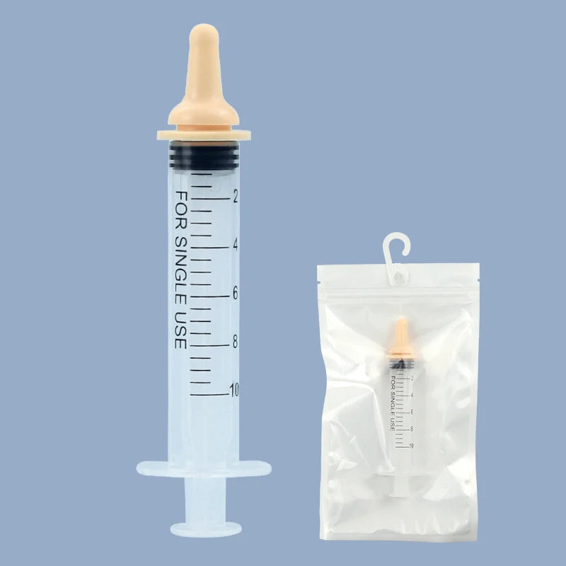 Pet Feeding Nipple For Puppy Dog Cat Hamster Feeding Pacifier Medicine Feeding Oral Syringe With Silicone Nipple Feeder