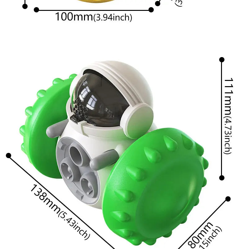 Dog Puzzle Toys Pet Food Interactive Tumbler Slow Feeder Puppy Toy Snack Treat Stimulation Chase Rolling Puppy Toy Pet Supplies