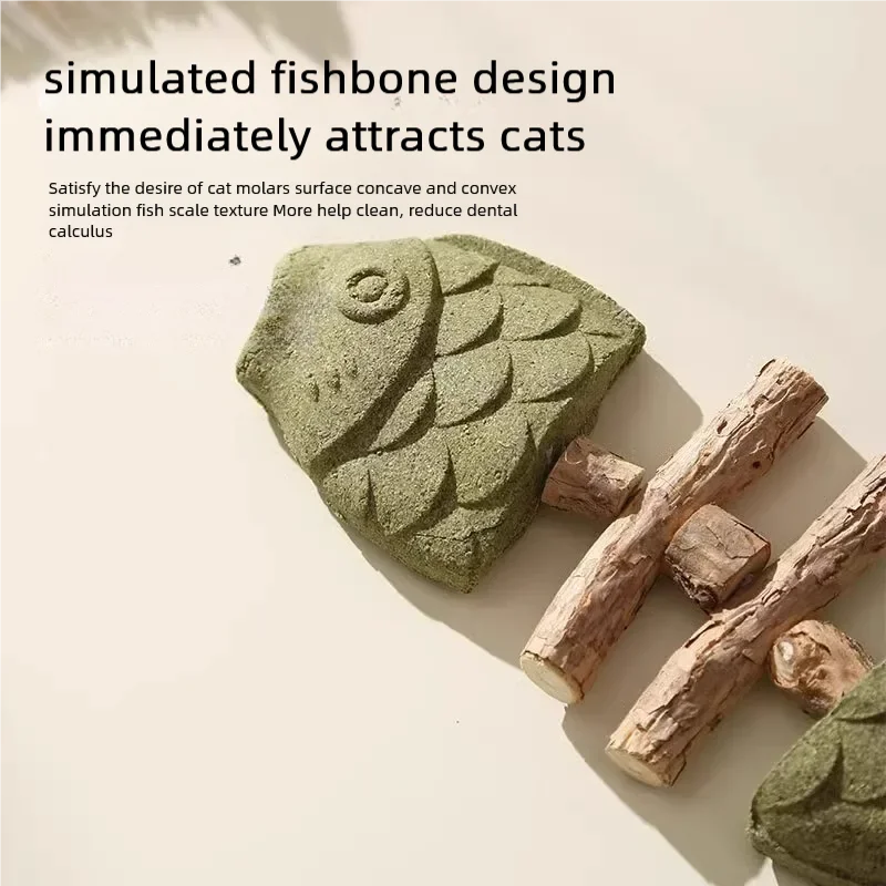 Catnip Balls Funny Fish Bone Cat Toys Lickable Snack Catnip Silvervine Kitten Chewing Cleaning Teeth Toy For Cats Pet Supplies