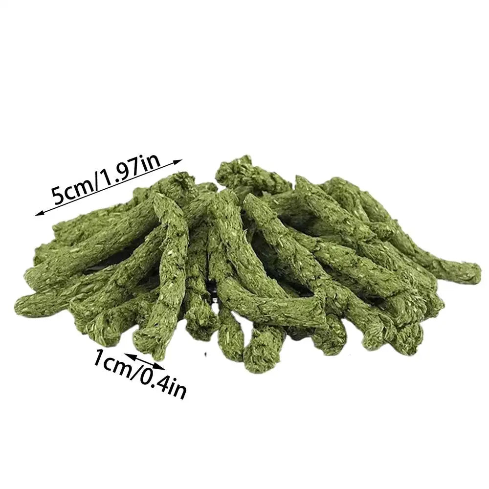 Pet Intestinal Health Snacks High-Fiber Staple Food Stick Molar Chew Toy for Rabbits Chew Sticks for Hamster Chinchilla Guinea
