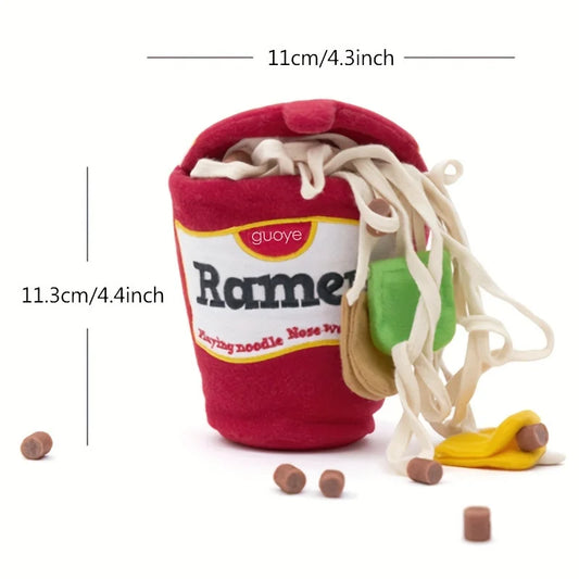 Puppy Snuffle Toy, Cute Pet Sniffing Toys, Instant Noodle Design Puppy Chew Squeaky Toy Pet Supplies Interactive Fetch Play For