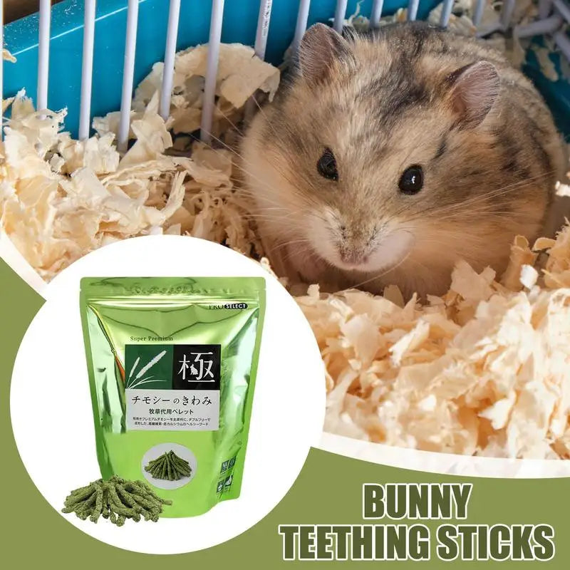 Pet Intestinal Health Snacks High-Fiber Staple Food Stick Molar Chew Toy for Rabbits Chew Sticks for Hamster Chinchilla Guinea