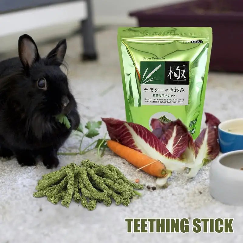Pet Intestinal Health Snacks High-Fiber Staple Food Stick Molar Chew Toy for Rabbits Chew Sticks for Hamster Chinchilla Guinea