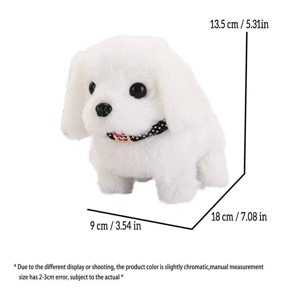 Pet Companion Battery Operated Toy Plush puppy pet electronic interactive toy walking barking wagging tail Simulation puppy