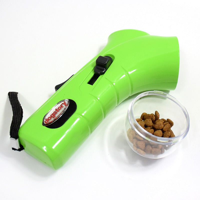 Dog Food Launcher Snack Feeder Pet Training Reward Toy Puppy Kitten Outdoor Interactive Plaything Pet Supplies Fun Beach Toys