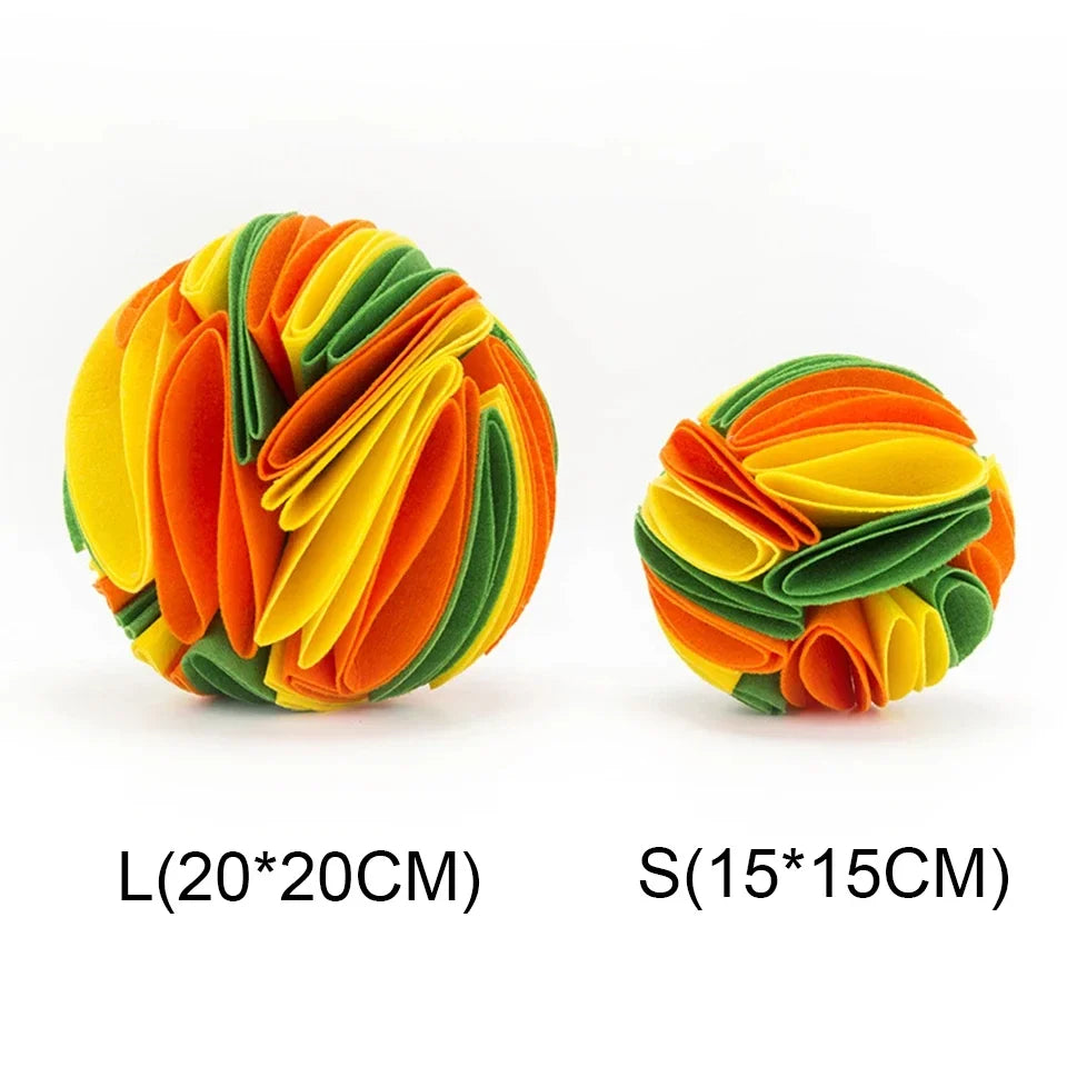 Dog Snuffle Ball Mat Sniffing Training Food Nose Blanket Detachable Slow Feeding Pads Puzzle Toy for Puppy Cats Pet Supplies