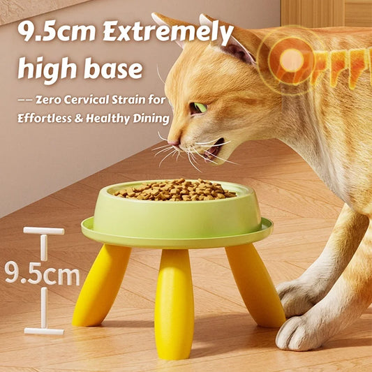 Joint Care Raised Pet Feeder – Anti-Slip Ergonomic Bowl with Weighted Base & Spill-Proof Design for Cat/Dog food bowl