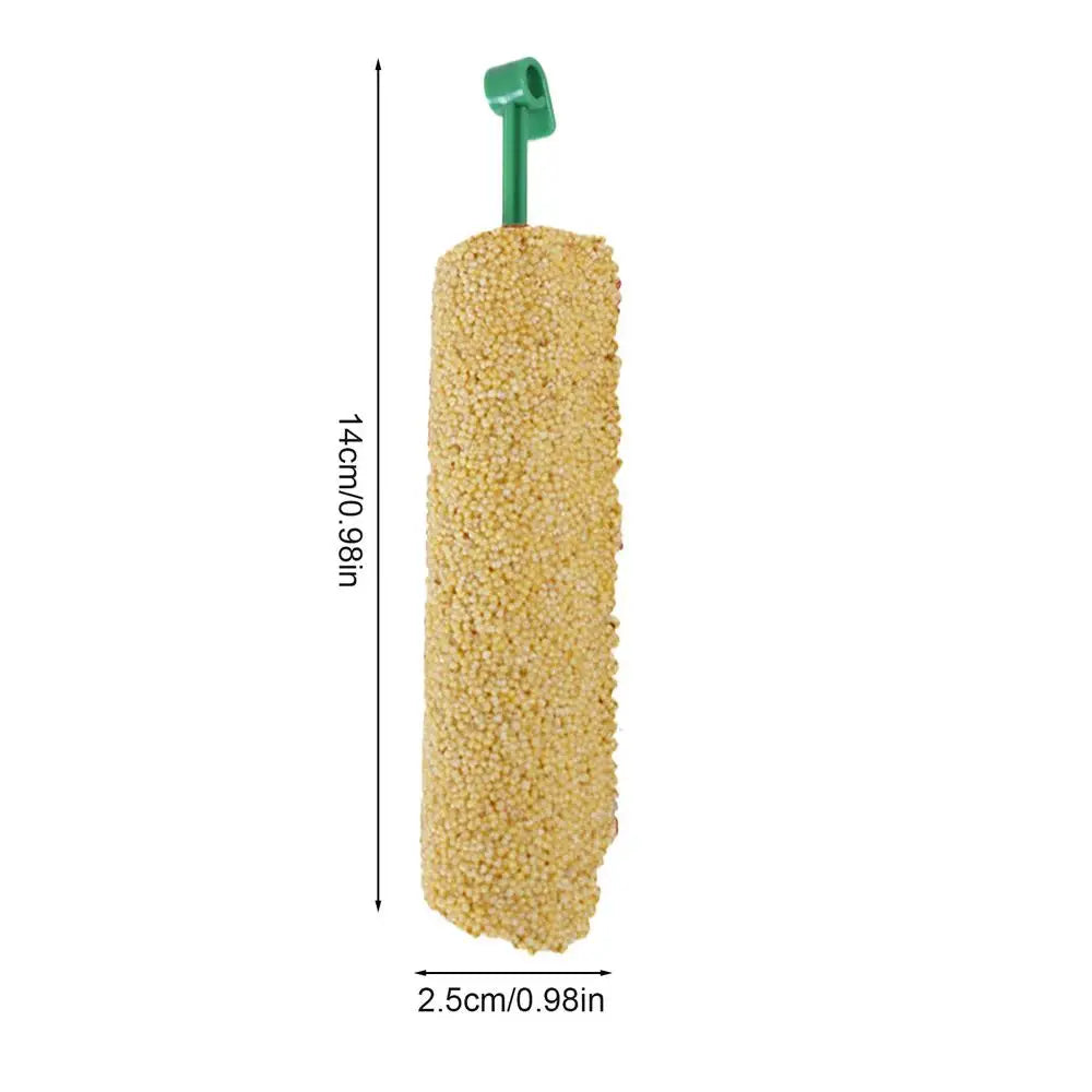 2PCS Parakeet Treats Sticks Bird Snacks Training Food Rewards Chewing Foraging Snacks for Myna Parakeet Finch Conure Parrot